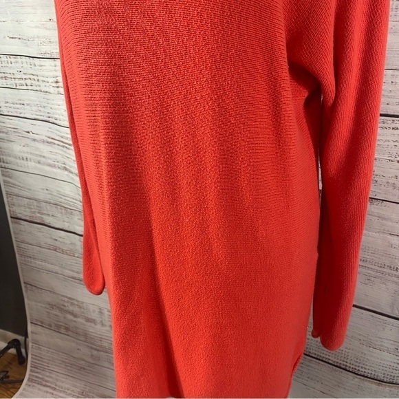 MICHAEL KORS LONG SLEEVE SCOOP NECK ZIPPER SIDES TUNIC BLOUSE TOP - Picture 4 of 12